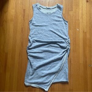 PinkBlush Maternity Dress Womens Large Heathered Blue Sleeveless Knee Length